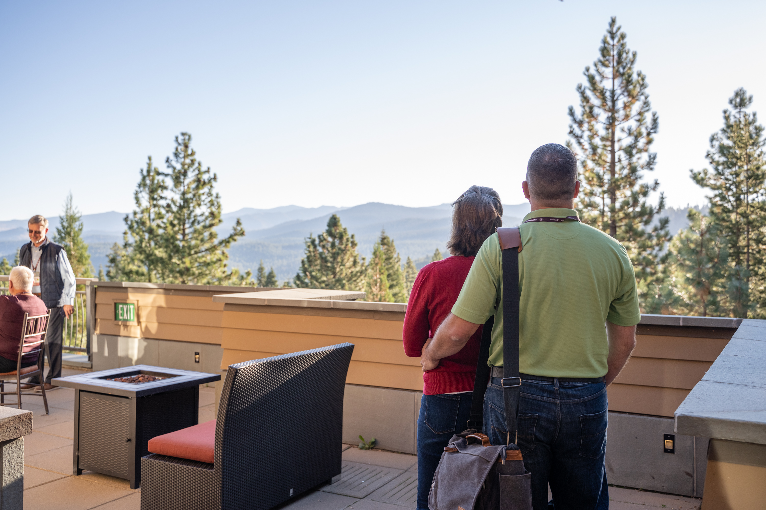 2022 AMCA Annual Meeting attendees take in the view of Lake Tahoe.